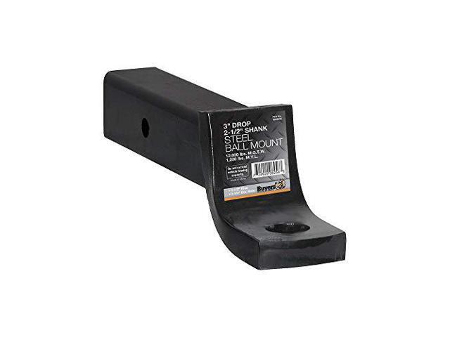 Buyers Products 1803405 Black Towing Ball Mount