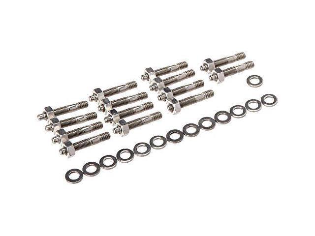 ARP 4007604 Valve Cover Studs With Hex Nuts, Polished Stainless Steel, Package Of 14, For Select Cast Aluminum Covers