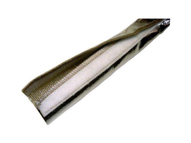 Thermo-Tec 14030 Express Sleeve Aluminized Hose and Wire Protection, 3 x 1/2'- 1' I. D., Silver