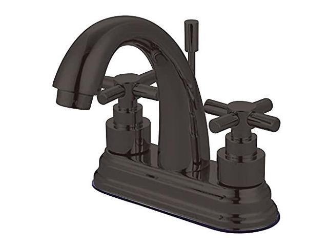 Kingston Brass Elinvar Two Handle 4' Centerset Lavatory Faucet with Brass Pop-up