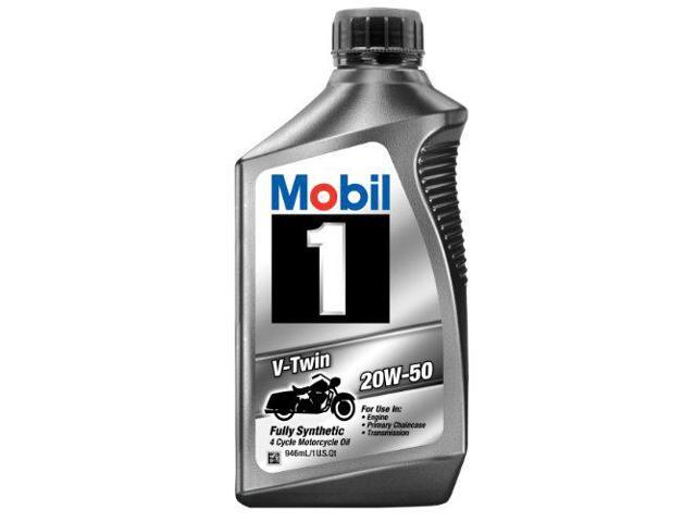 Mobil 1 98LD49 20W-50 V-Twin Synthetic Motor Oil for Motorcycle - 1 Quart