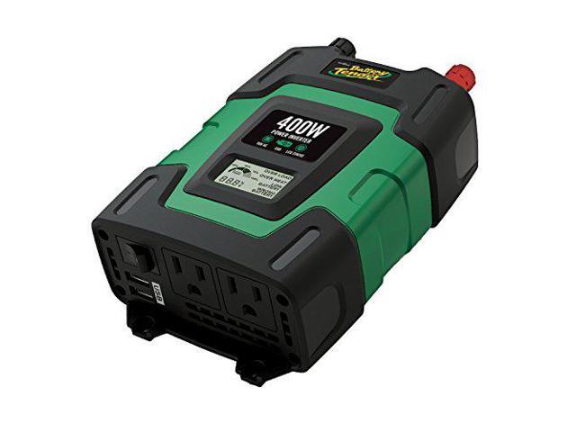 Battery Tender 12V, 400 Watt Power Inverter: DC 12V to 115V AC Car Inverter, Dual AC Output To Power Laptops, Blenders, TVs, Printers, and 2 USB...