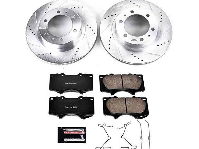 Power Stop K137 Front Brake Kit with Drilled/Slotted Brake Rotors and Z23 Evolution Ceramic Brake Pads
