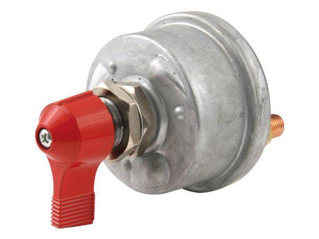 QuickCar Racing Products 55-009 Red 2-1/2' High x 2-1/2' Handle Wide Battery Master Disconnect Switch with Mounting Panel