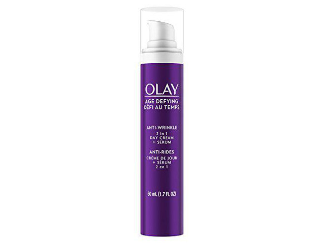 Wrinkle Cream by Olay Age Defying 2-in-1 Anti-Wrinkle Day Cream Plus Serum, 1.7 Fluid Ounce