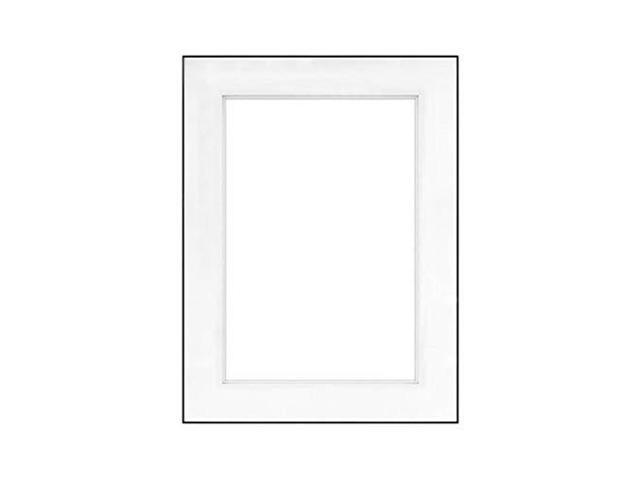 Fineline Picture Frame Color: Black, Size: 5' x 7' Frame/4' x 6' Mat
