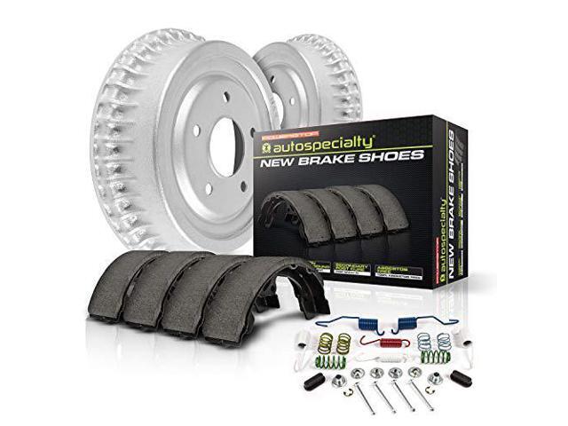 Power Stop KOE15408DK Autospecialty Rear Replacement Brake Kit-OE Brake Drums & Ceramic Brake Pads