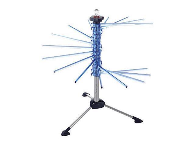 Marcato Atlas Pasta Drying Rack, Tacapasta, Made in Italy, Steel and Polycarbonate, Collapsible, Blue