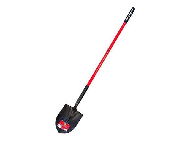 bully tools 82515 14-gauge round point shovel with fiberglass long handle