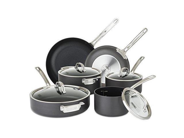 Viking Culinary Hard Anodized Nonstick Cookware Set, 10 Piece, Gray photo