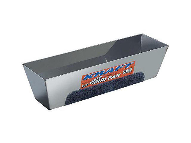 Mud Pan,EZ-Grip,14in.,Stainless Steel KRAFT TOOL DW724