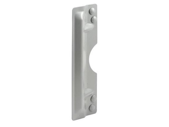 Prime-Line Products Gray Prime-Line U 9503 Latch Guard Plate Cover Protect Against Forced Entry Easy to Install on Out-Swinging Doors 3'' x 11''