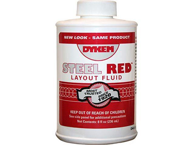 DYKEM 80496 Dykem Steel Red, Layout Fluid, Bottle, 8 oz