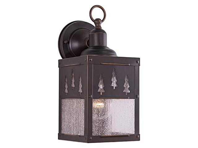 Photos - Other kitchen appliances Yosemite 1 Light Bronze Rustic Tree Outdoor Wall Lantern Clear Glass OW249