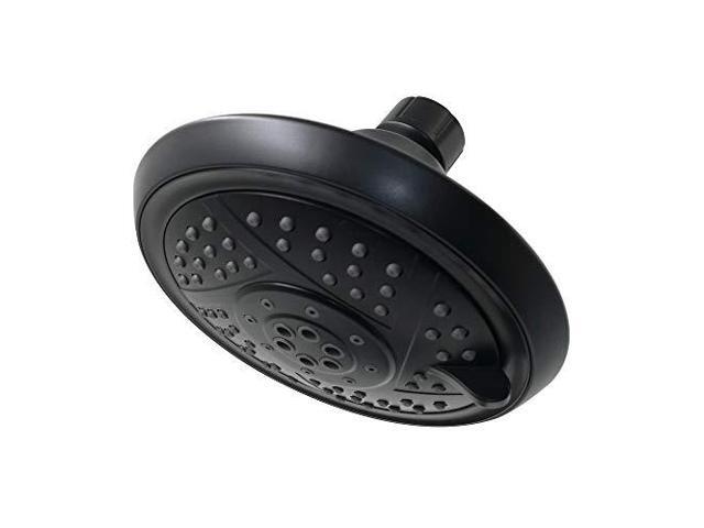 kingston brass kx1550 vilbosch 5inch 5function shower head, matte black