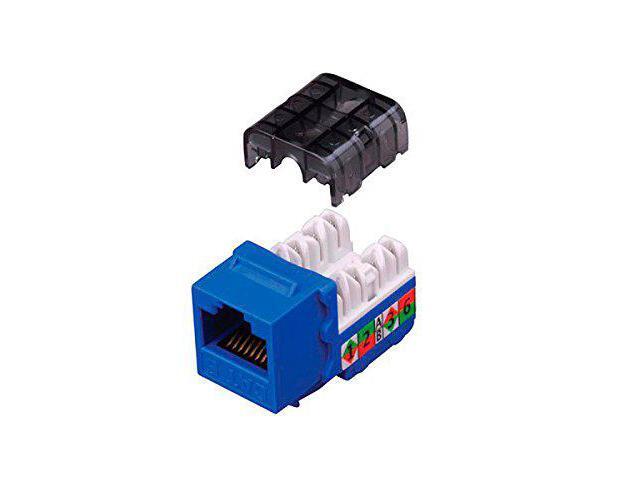 Vanco 820815 Category 6 90 Degree Keystone Insrt 8 Conductor Bl