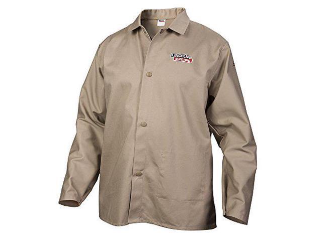 Lincoln Electric Welding Jacket,Khaki,L,33 in. L KH840L