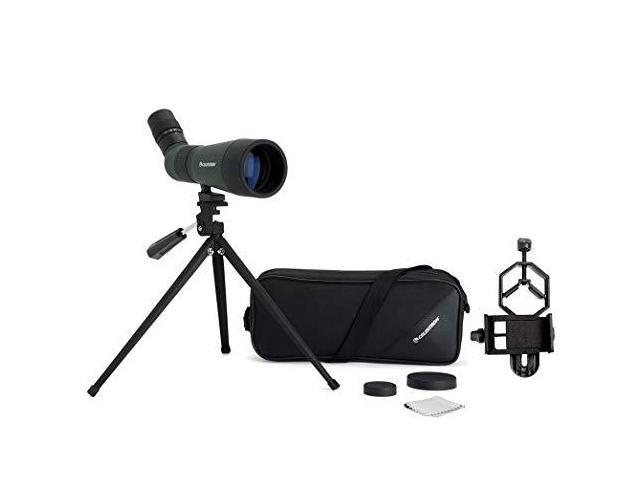 Celestron Landscout 12-36X60MM Spotting Scope with Basic Smartphone Adapter, Black, 12-36X60MM W/Basic Smartphone Adapter (52422)
