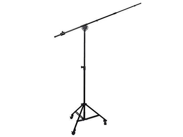 LyxPro SMT-2 Professional Microphone Stand Heavy Duty 90 Studio Overhead Boom Stand with Rolling Casters, 87 Extra Long Telescoping Arm Mount,...