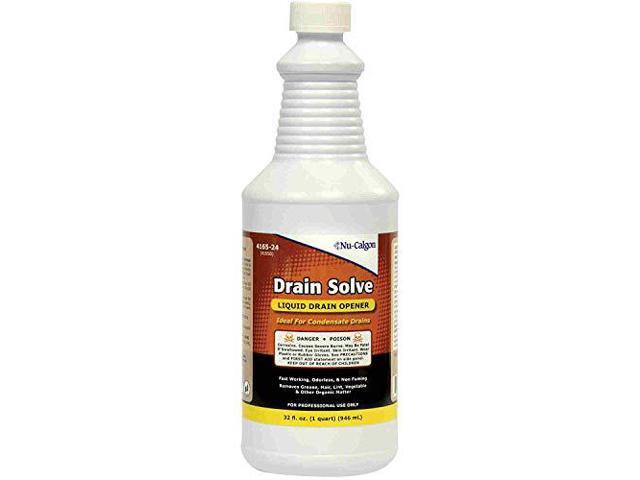 NU-CALGON 4165-24 Liquid Drain Opener, Ready to Use, 32 oz Bottle, Unscented,