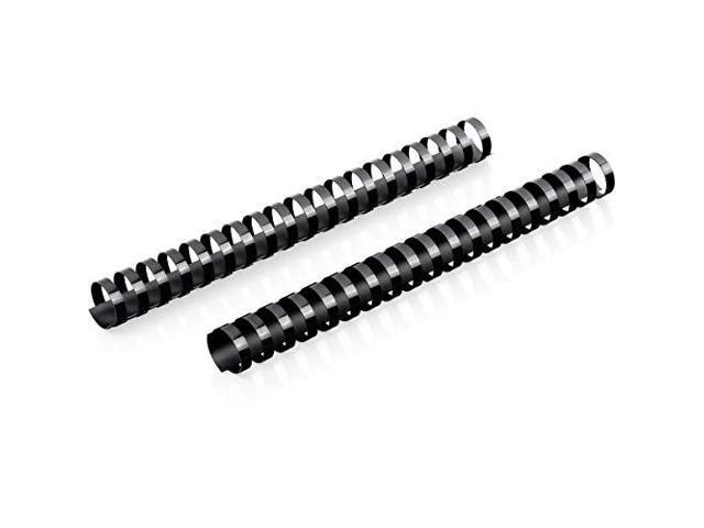 Mead CombBind Binding Spines/Spirals/Coils/Combs, 1', 200 Sheet Capacity, Black, 125 Pack (4000137)