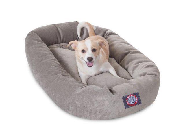 32 inch Vintage Villa Collection Micro Velvet Bagel Dog Bed By Majestic Pet Products photo