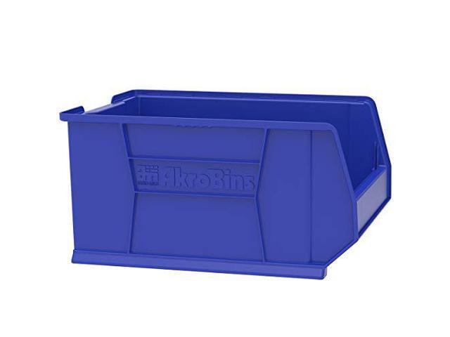 AKRO-MILS 30289BLUE Storage Bin, Plastic, Blue, 12 in H, 18 1/4 in W, 23 7/8 in
