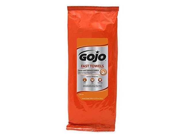 GOJO FAST TOWELS Hand Cleaning Towels White 60/Pack 6 Packs/Carton 628506