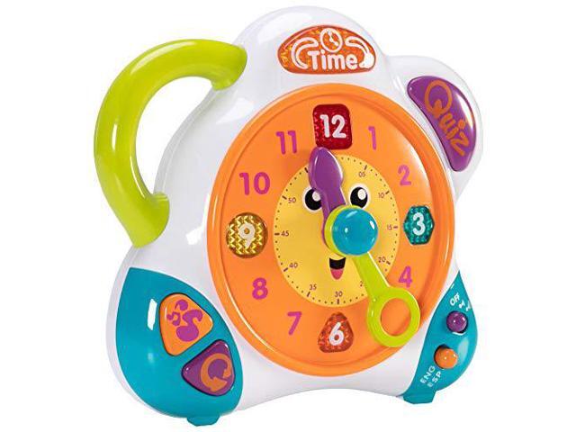 Fat Brain Toys Bilingual Learning Clock - Teach and Talk Learning Clock Teaching Toys & Tools for Ages 2 to 3
