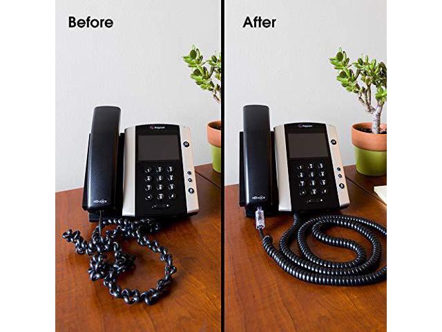 Power Gear Telephone Cord Detangler, Tangle-Free 360 Degree Rotation, Plug into Landline Phone Handset, For Use in Home or Office, All Brands,...