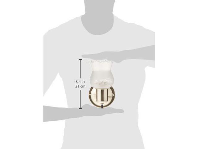 Nuvo SF77/120B Polished Brass Frosted Grape Shade With Frosted Glass With On/Off Switch