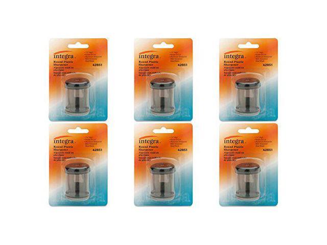 UPC 635635000127 product image for Integra Pencil Sharpener, Round, Desk, 1-7/8-Inch, Smoke (ITA42851), 6 Packs | upcitemdb.com