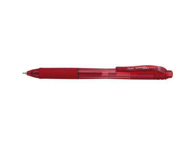 EnerGel X Roller Ball Retractable Gel Pen, Red Ink, Fine, Dozen