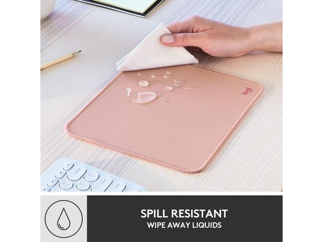 Logitech - Mouse Pad Studio Series with Spill-Resistant Surface (Medium) - Darker Rose - image 12