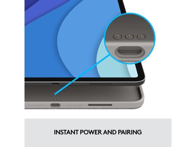 Logitech Combo Touch Backlit Keyboard Case for Apple 12.9" iPad Pro 5th & 6th Gen (Oxford Gray) - image 2