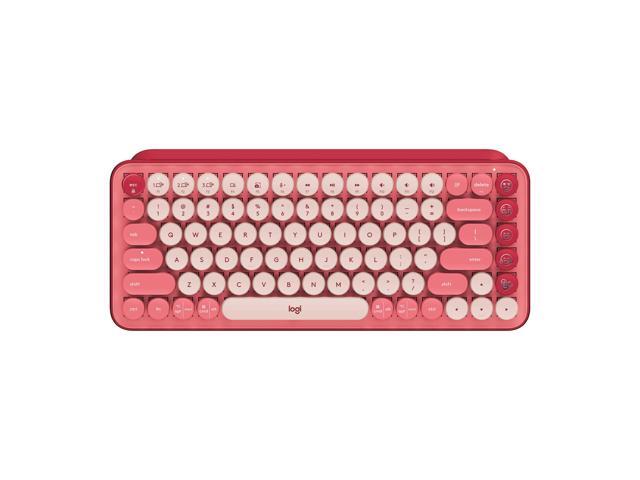Logitech POP Mechanical Wireless Keyboard - Customizable Emoji Keys, Durable Compact Design, Bluetooth or USB Connectivity, Multi-Device, OS...