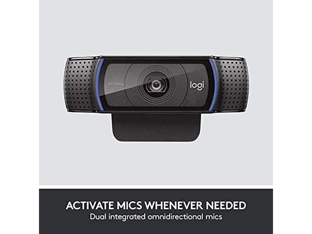 Logitech - C920e HD 1080p Mic-Enabled Webcam, Certified for Zoom, Microsoft Teams compatible, TAA Compliant - Black - image 6