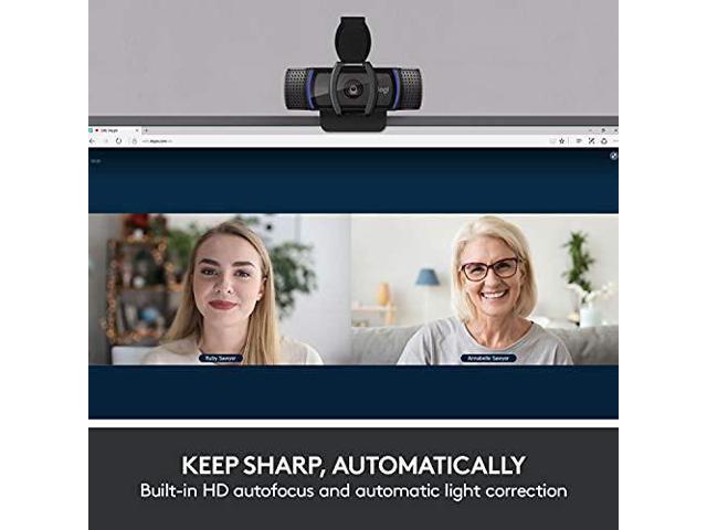Logitech - C920e HD 1080p Mic-Enabled Webcam, Certified for Zoom, Microsoft Teams compatible, TAA Compliant - Black - image 7