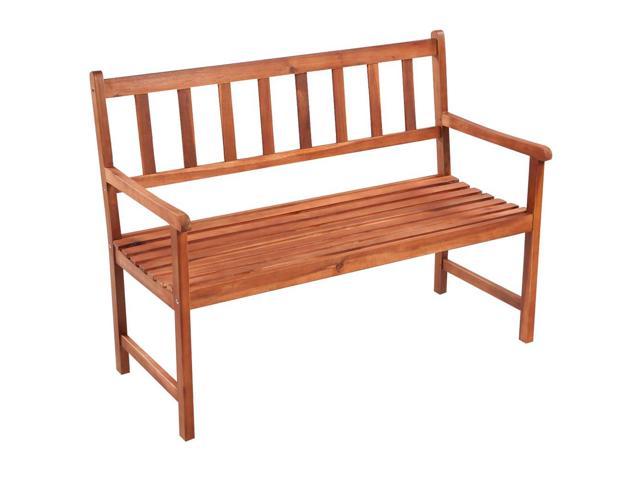Photos - Sofa VidaXL Patio Bench with Cushion 47.2" Solid Acacia Wood 3063794 