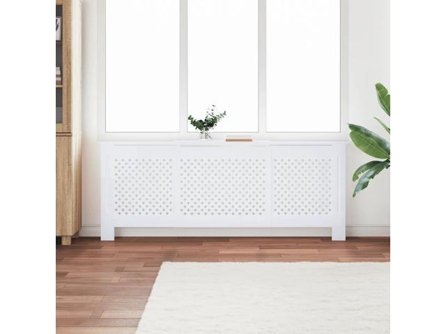 vidaXL MDF Radiator Cover White 80.7'