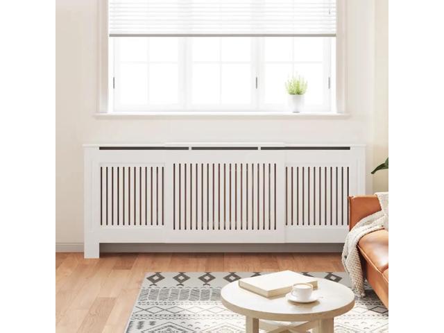 vidaXL MDF Radiator Cover White 80.7'