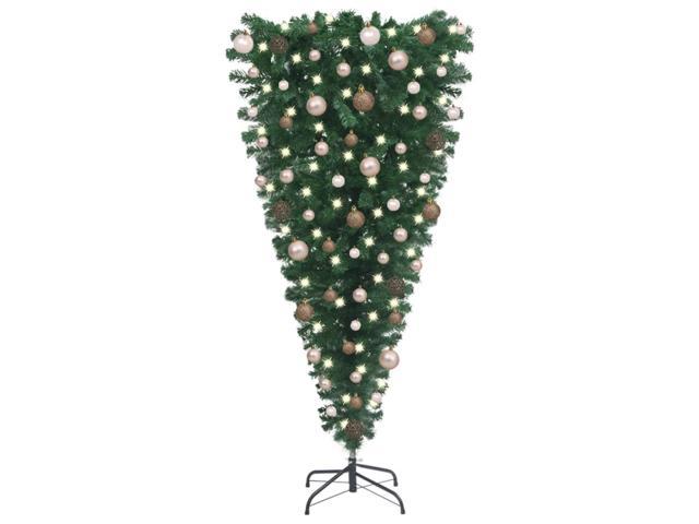 Photos - Sofa VidaXL Upside-down Artificial Christmas Tree with LEDs & Ball Set 59.1' 30 