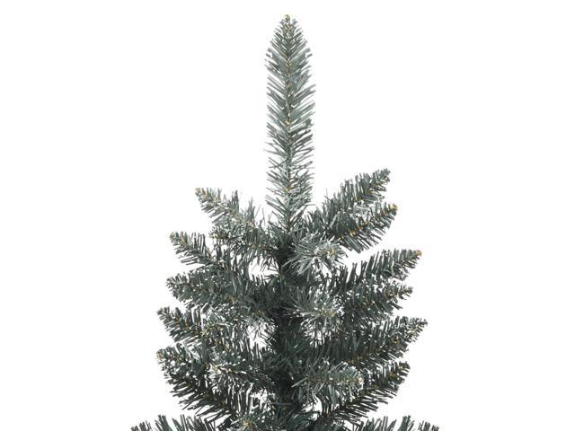 Photos - Sofa VidaXL Artificial Slim Christmas Tree with Stand Green 7 ft PVC 345186 