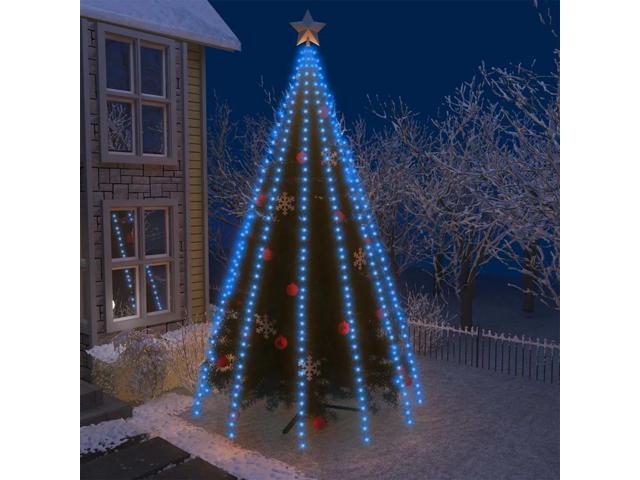 vidaXL Tree Lights with 500 LEDs Blue 196.9' Indoor Outdoor