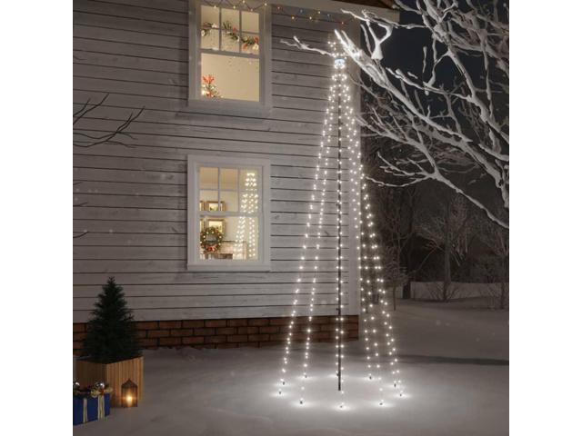 Photos - Sofa VidaXL Christmas Tree with Spike Cold White 310 LEDs 10 ft 343555 