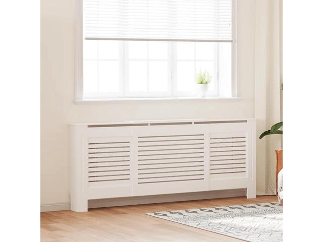 vidaXL MDF Radiator Cover White 80.7'