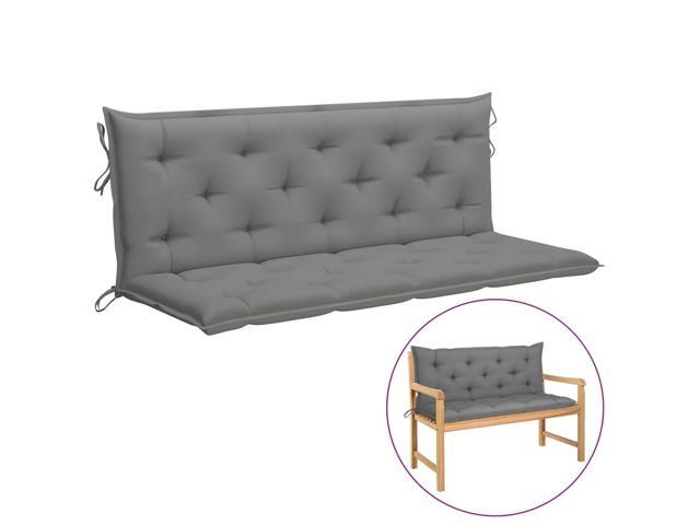 Photos - Sofa VidaXL Cushion for Swing Chair Gray 59.1' Fabric partB09H7S45TH 