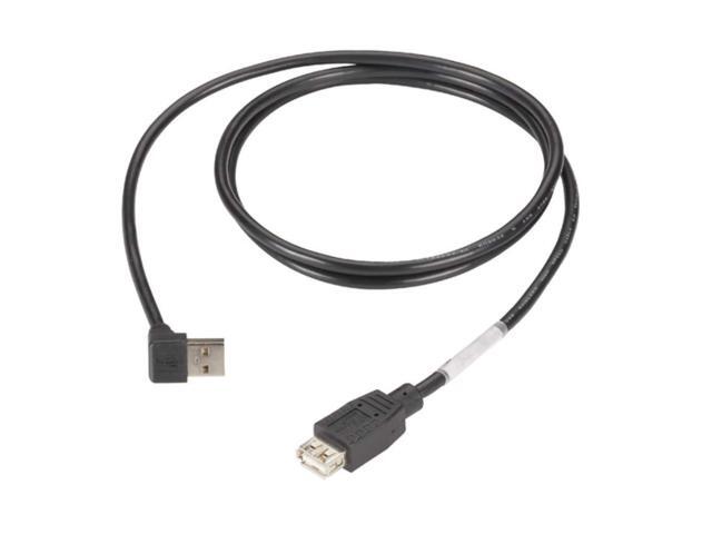 Black Box 4ft USB 2.0 Cable Type A Male Right Angle to Type A Female USBR080004