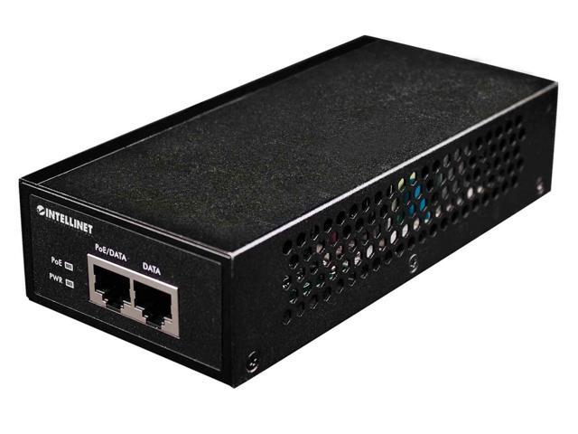 Intellinet Gigabit High-Power PoE+ Injector, 1 x 30 W, IEEE 802.3at/af Power over Ethernet (PoE+/PoE)
