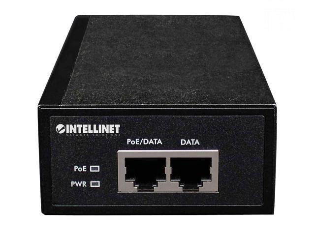 Intellinet Gigabit High-Power PoE+ Injector, 1 x 30 W, IEEE 802.3at/af Power over Ethernet (PoE+/PoE)